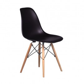 Set de 4 Sillas Eames Kira Negra